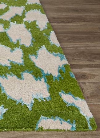 Dywan wełniany - 90 x 60 cm - wielokolorowy