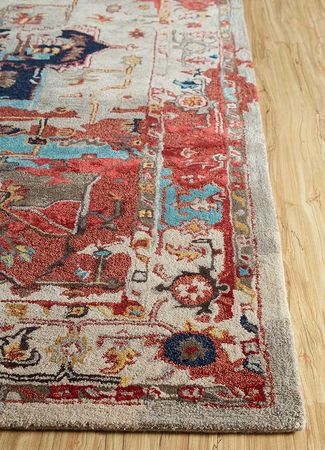 Tapete de lã - 270 x 180 cm - multicolorido