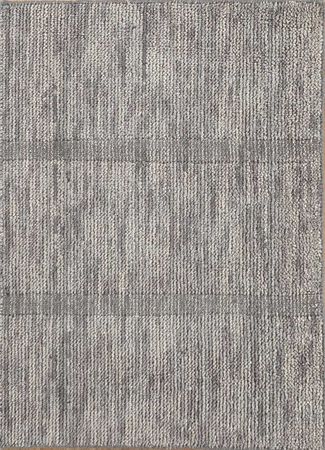 Alfombra de lana - 90 x 75 cm - gris