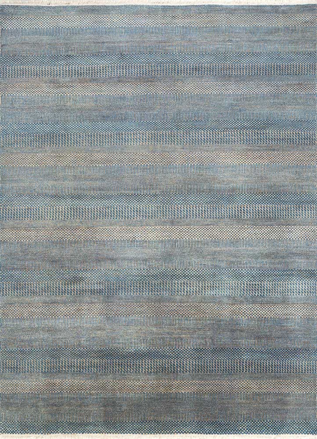 Wollteppich - 270 x 180 cm - seeblau