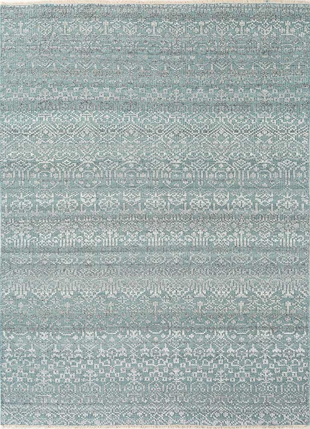 Viskose Teppich - 240 x 150 cm - hellblau