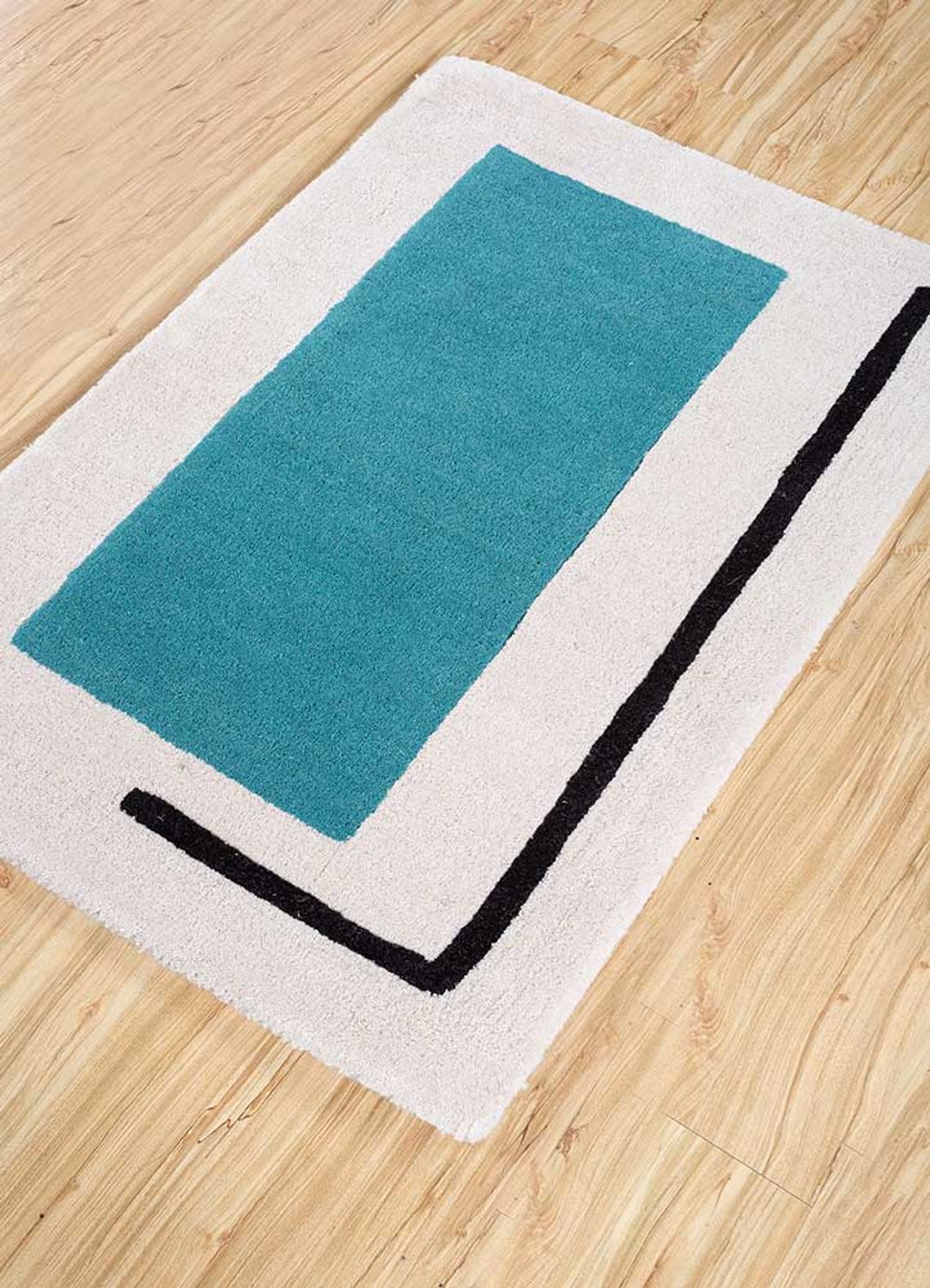 Tapis en laine - 90 x 60 cm - crème