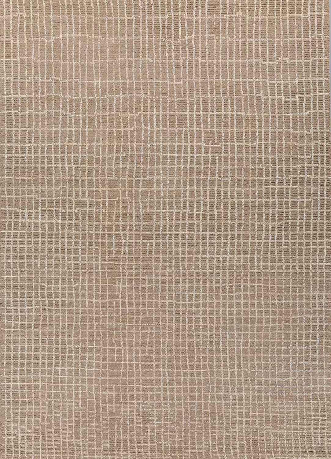 Alfombra de lana - 90 x 60 cm - beige oscuro