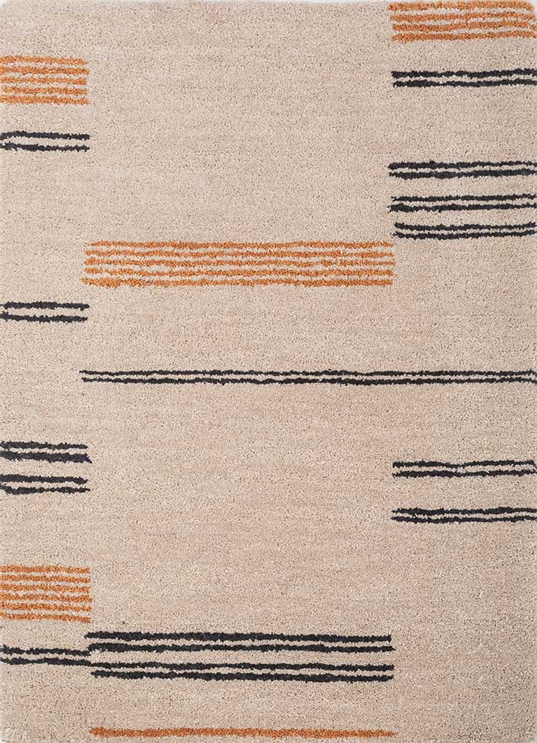 Alfombra de lana - 90 x 60 cm - beige