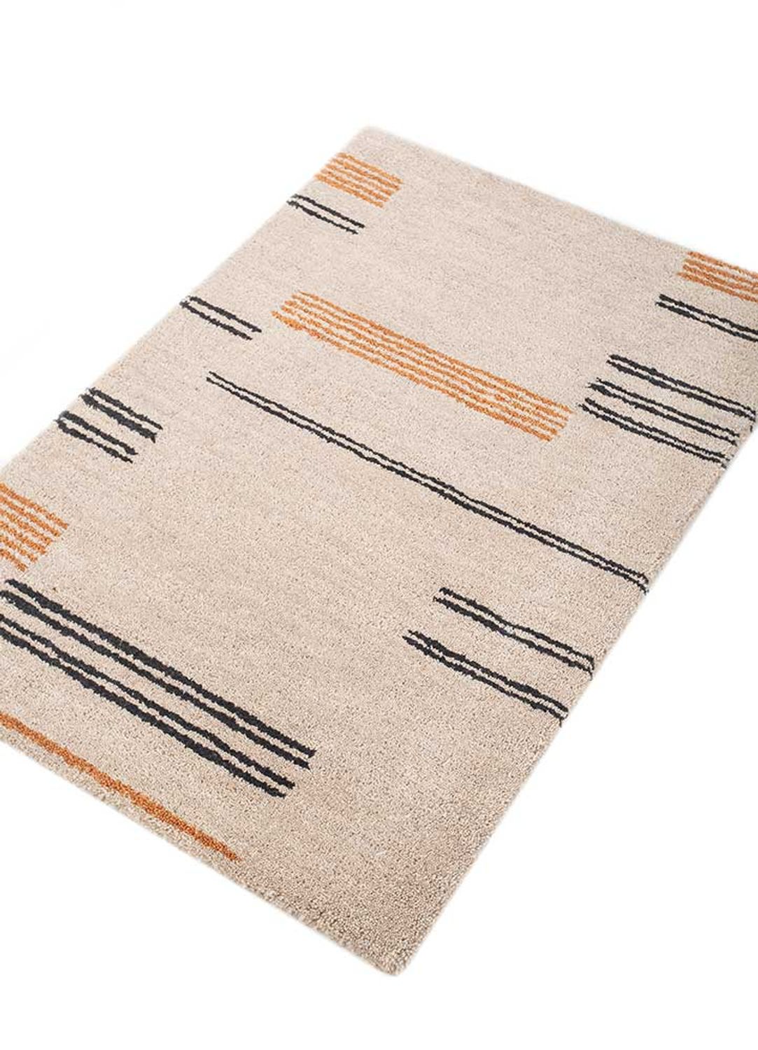 Wollen tapijt - 90 x 60 cm - beige