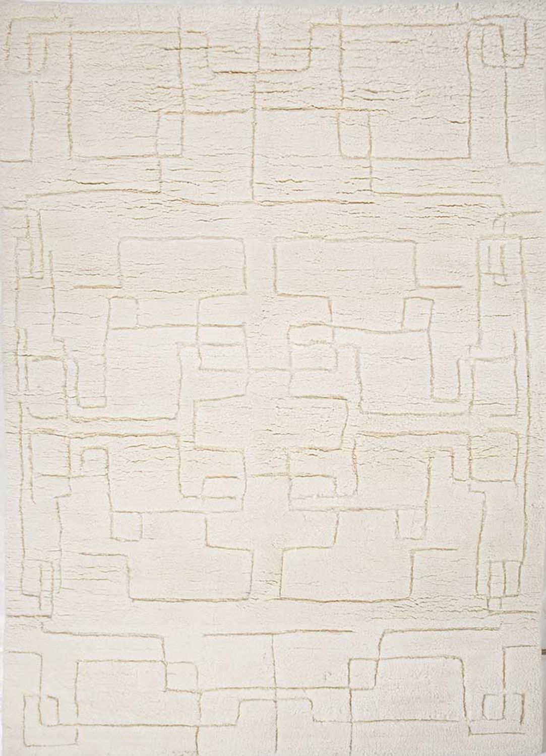 Tapis en laine - 240 x 150 cm - crème