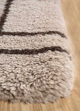 Ullteppe - 90 x 60 cm - krem