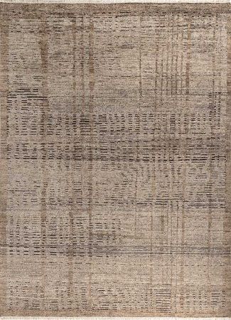 Tapis en laine - 300 x 240 cm - beige foncé