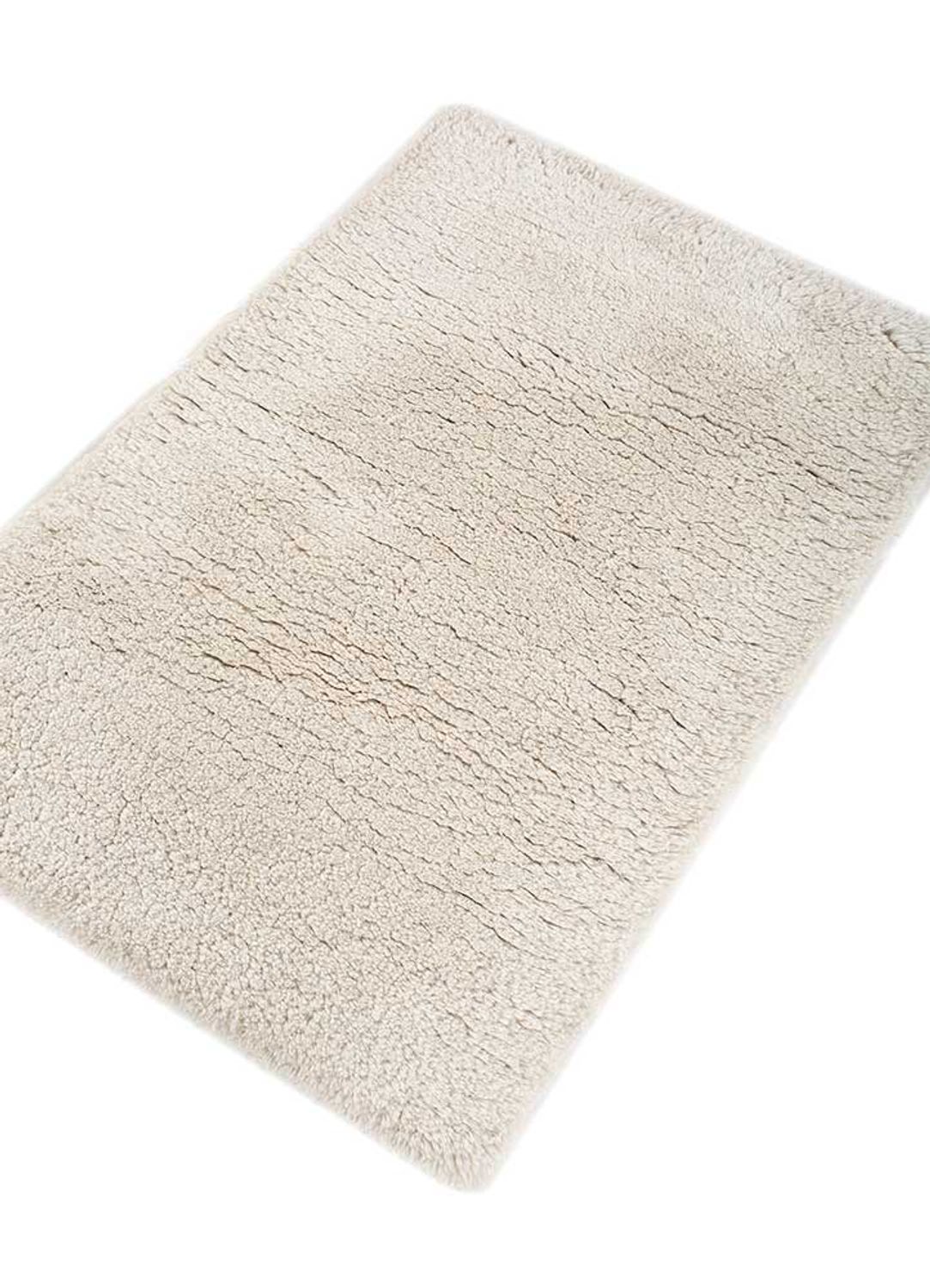 Alfombra de lana - 90 x 60 cm - beige