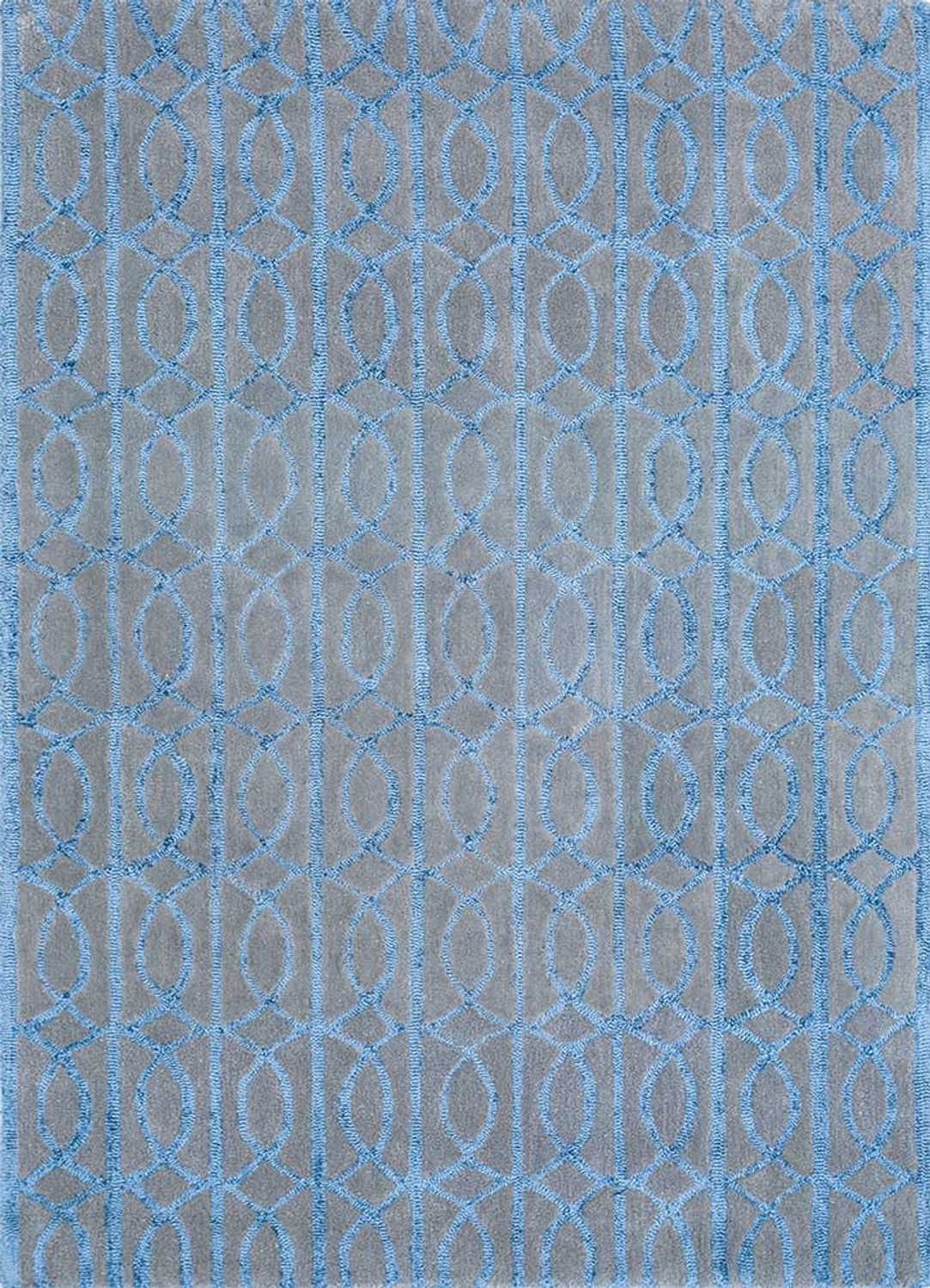 Tappeto di lana - 180 x 120 cm - blu mare