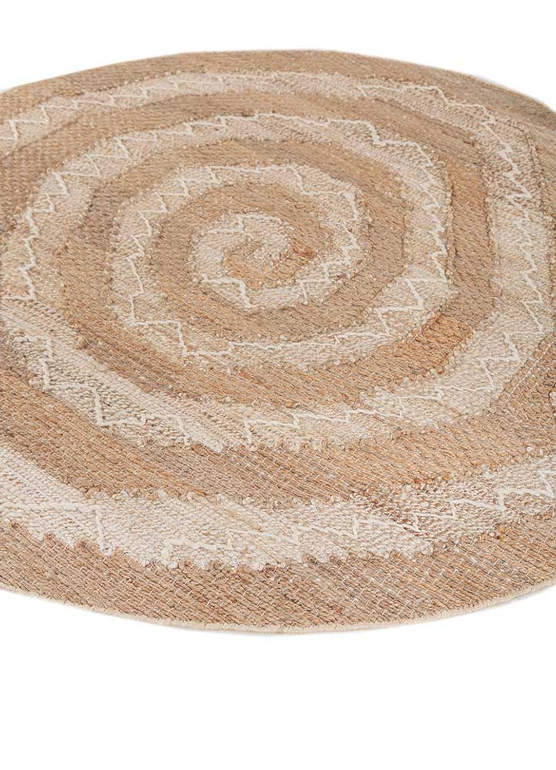 Tapis en sisal ronde  - 180 x 180 cm - crème