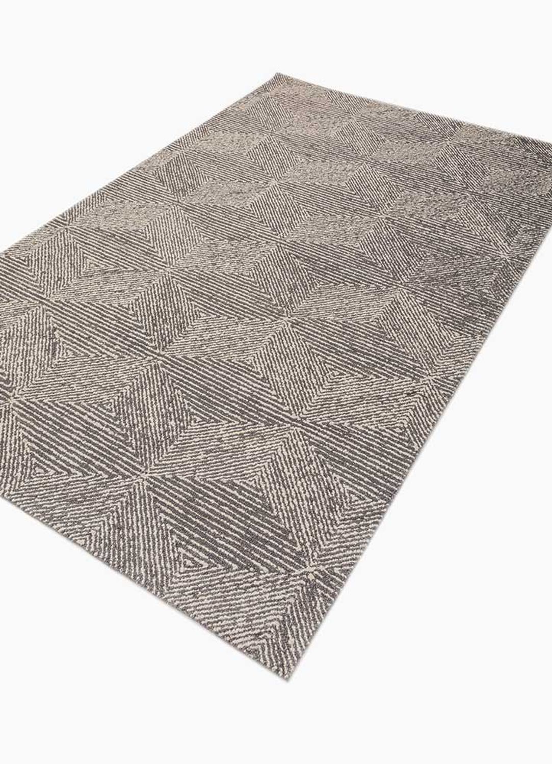 Alfombra de lana - 240 x 150 cm - gris oscuro