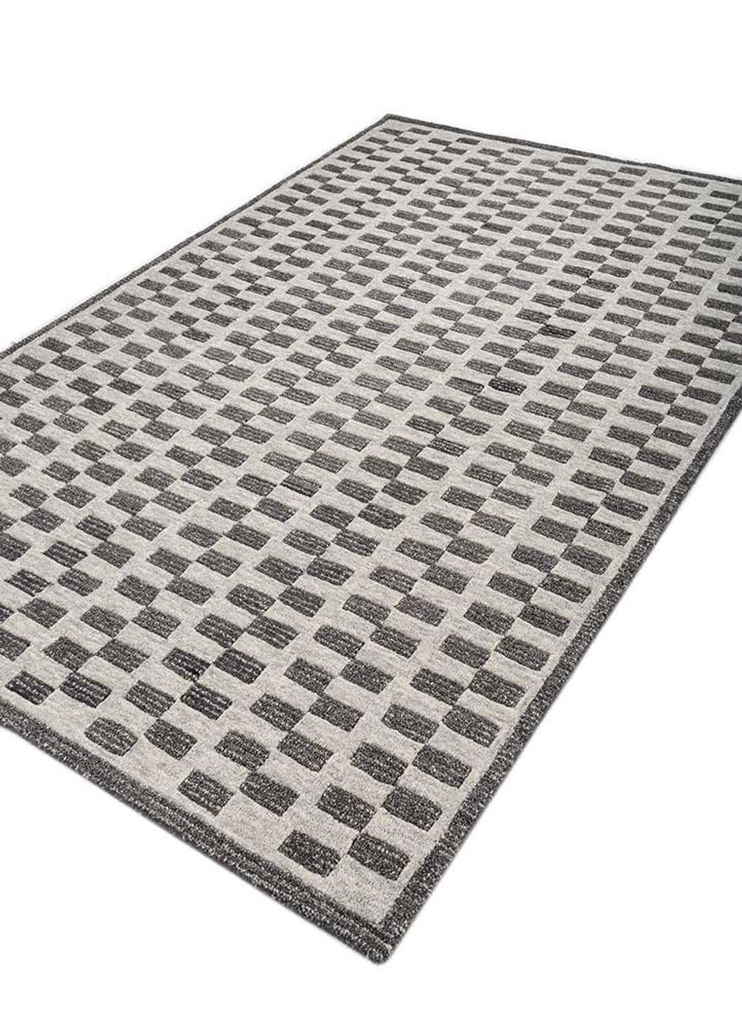 Alfombra de lana - 240 x 150 cm - gris