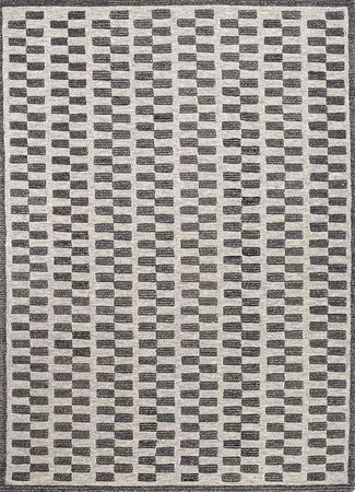 Alfombra de lana - 240 x 150 cm - gris