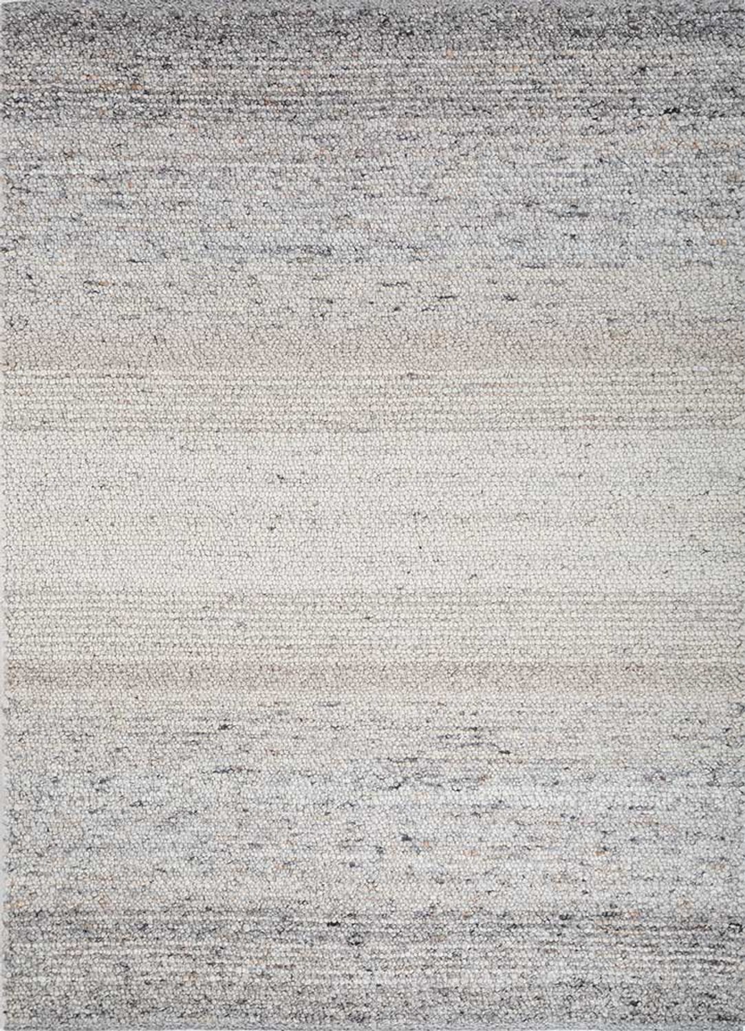 Alfombra de lana - 240 x 180 cm - gris claro