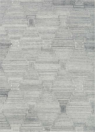 Alfombra de lana - 240 x 150 cm - gris claro