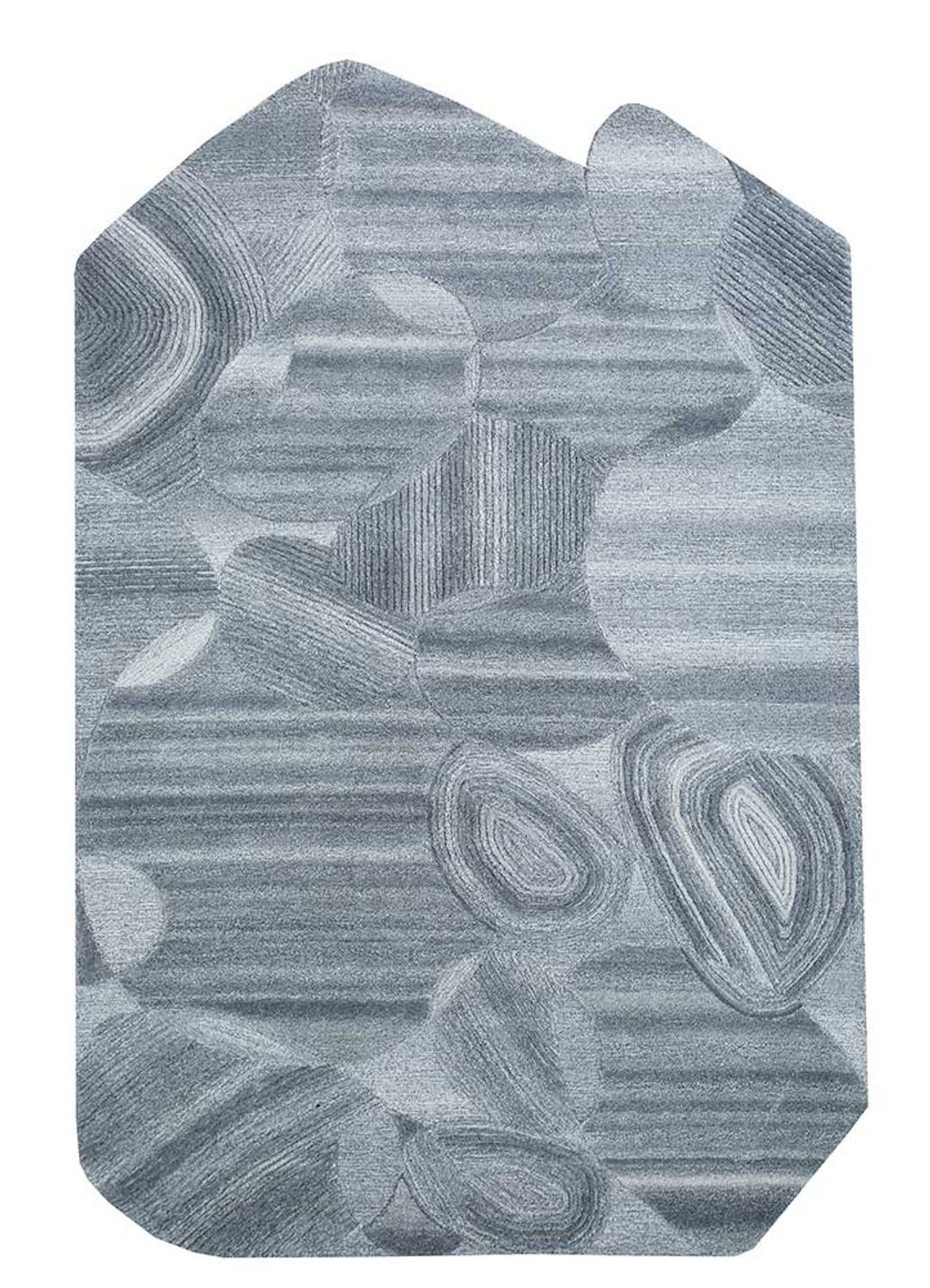 Tapis en laine originale  - 270 x 180 cm - gris