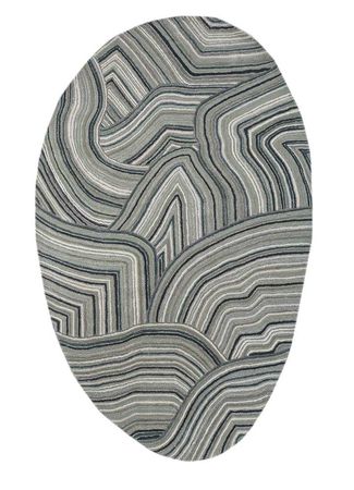 Ullteppe spesiell form  - 240 x 150 cm - flerfarget