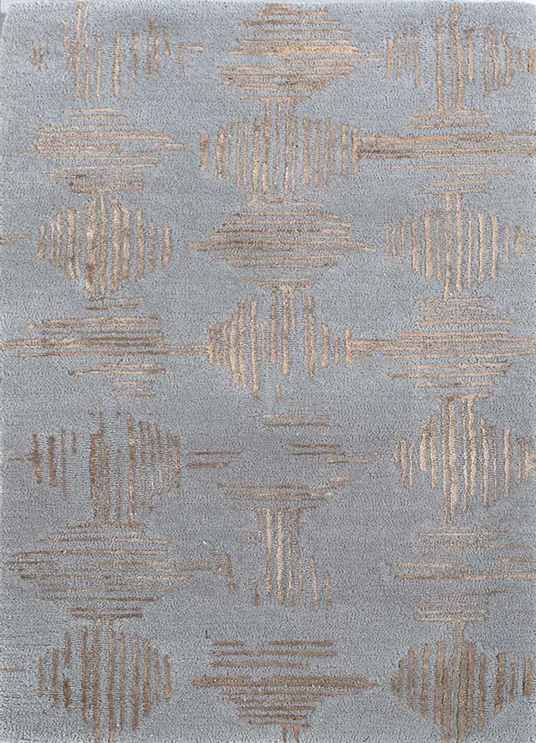 Alfombra de lana - 198 x 138 cm - gris