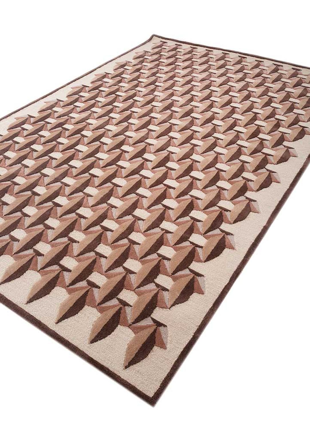 Alfombra de lana - 270 x 180 cm - marrón