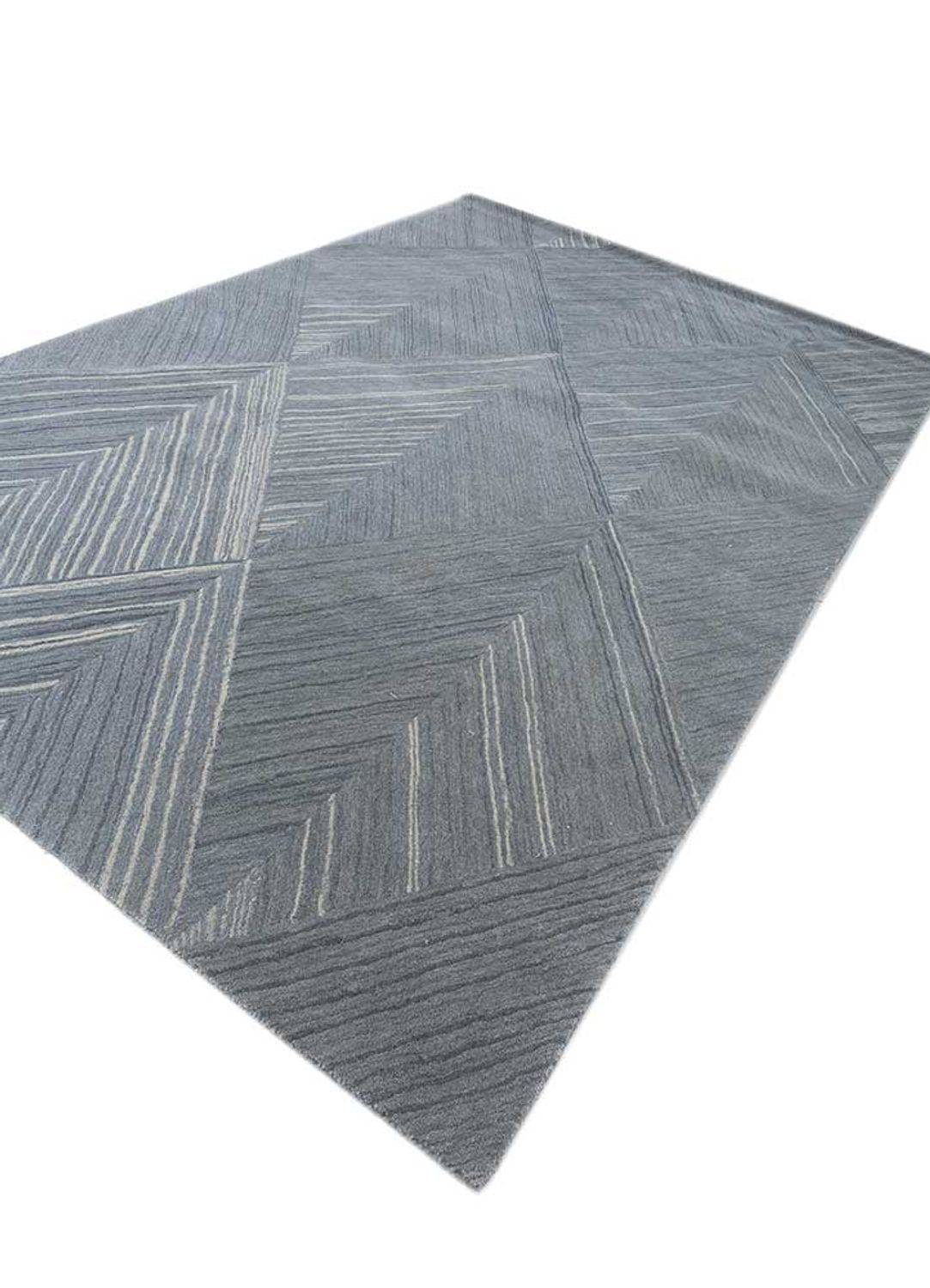 Alfombra de lana - 270 x 180 cm - gris