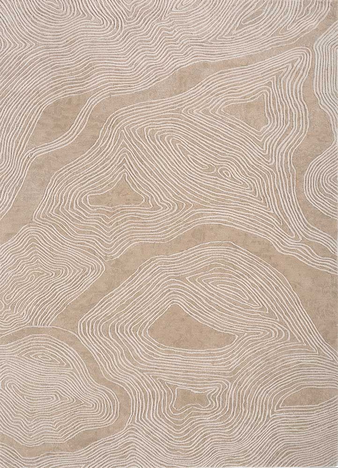 Alfombra de lana - 240 x 150 cm - crema