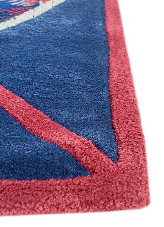 Ullteppe - 240 x 120 cm - blå