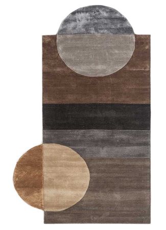 Alfombra de diseño forma especial  - 170 x 300 cm - beige