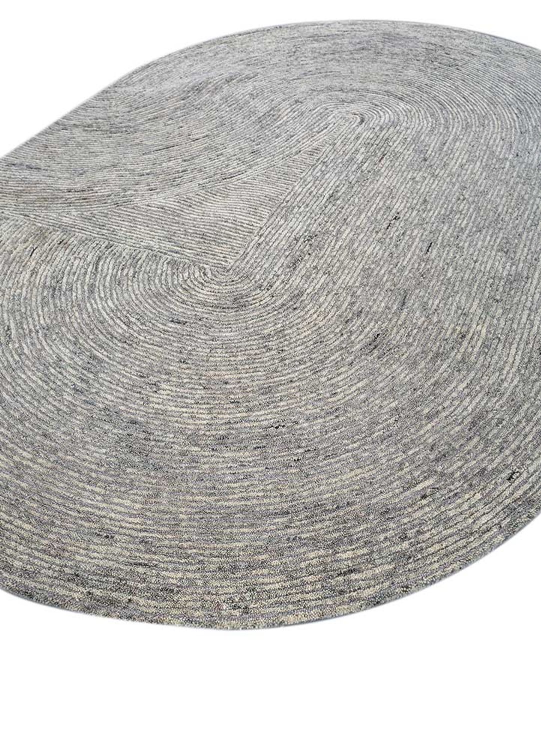 Alfombra de lana forma especial  - 225 x 150 cm - gris