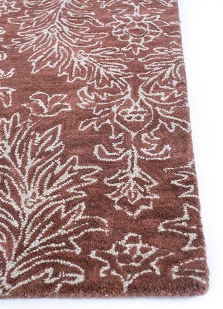 Dywan wełniany - 240 x 150 cm - pomarańczowy