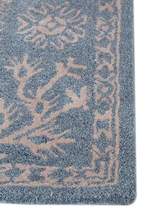 Dywan wełniany - 240 x 150 cm - szary