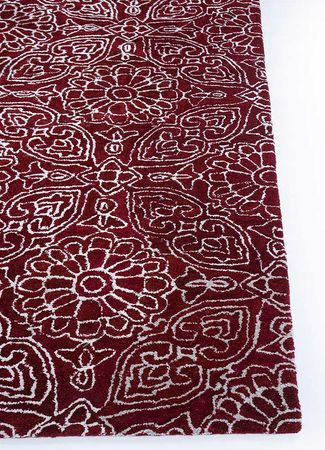 Dywan wełniany - 240 x 150 cm - pomarańczowy