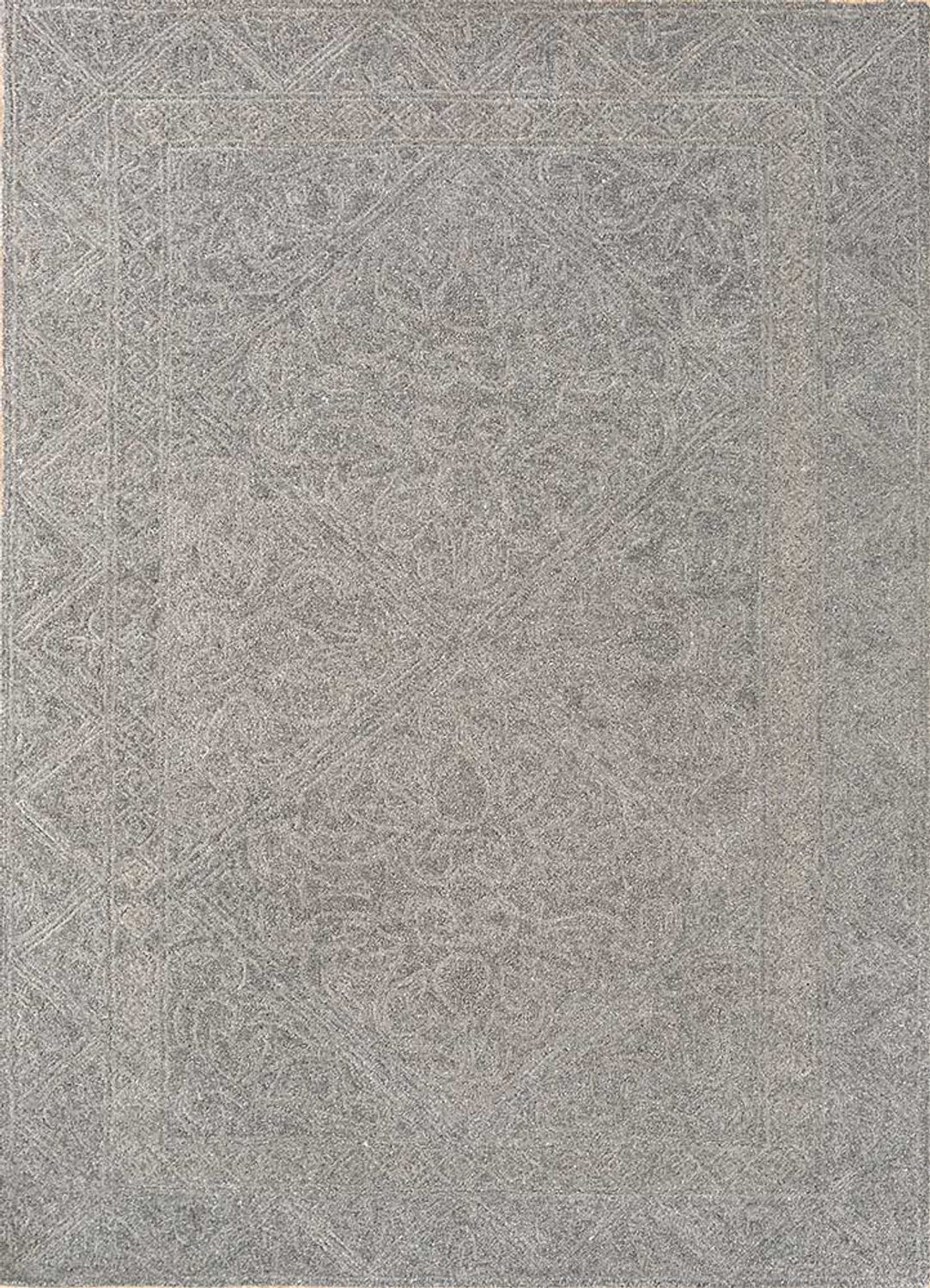 Alfombra de lana - 240 x 150 cm - gris claro