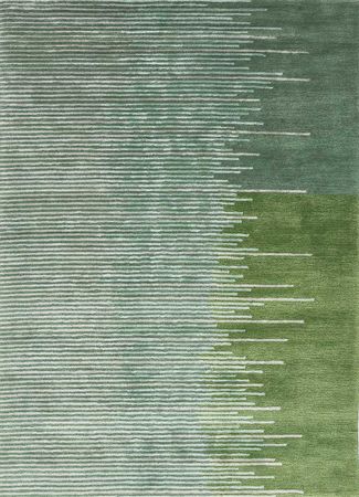 Alfombra de lana - 270 x 180 cm - verde lima