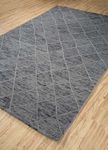 Alfombra de lana - 240 x 150 cm - gris