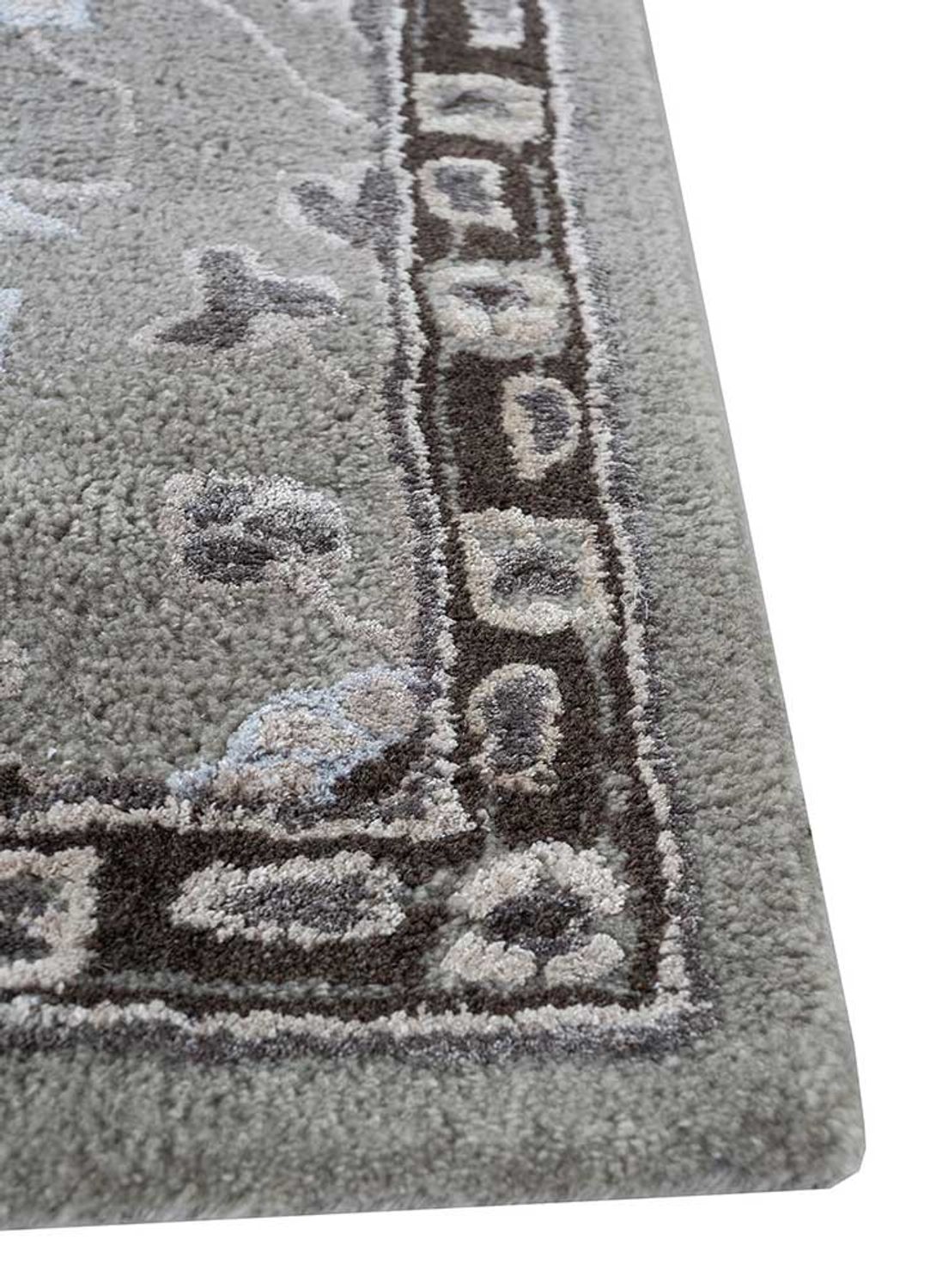 Alfombra de lana - 240 x 150 cm - gris