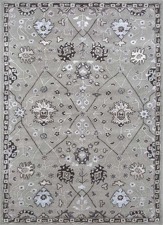 Alfombra de lana - 240 x 150 cm - gris