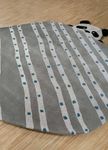 Tapis en laine originale  - 190 x 180 cm - gris