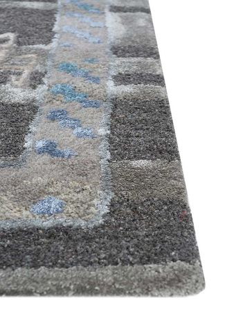 Wool Rug - 240 x 150 cm - grey