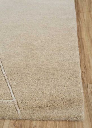Dywan wełniany - 270 x 180 cm - kremowy