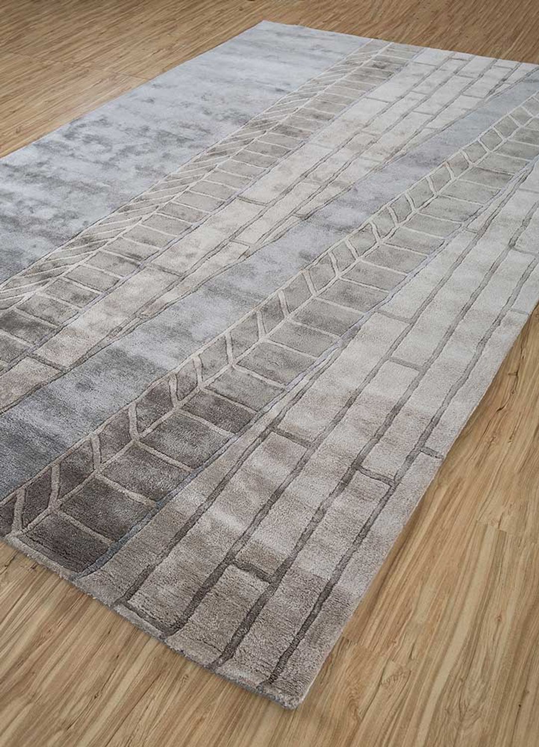 Alfombra de diseño - 270 x 180 cm - gris claro