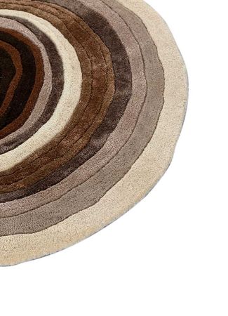 Tapete de lã forma especial  - 150 x 163 cm - prata