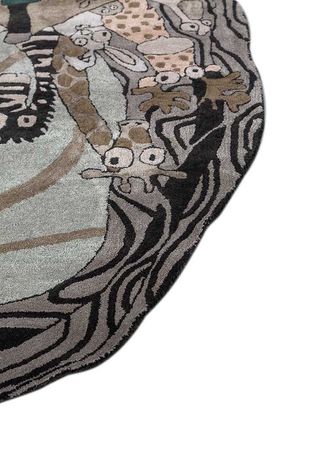 Ullmatta särskild form  - 180 x 120 cm - flerfärgad