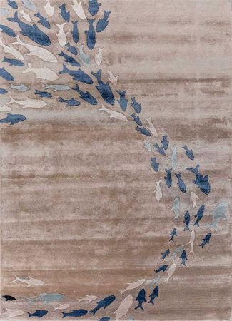 Designer Teppich - 240 x 150 cm - beige