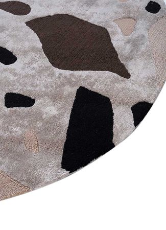 Vlněný koberec kulatý  - 180 x 180 cm - vícebarevné