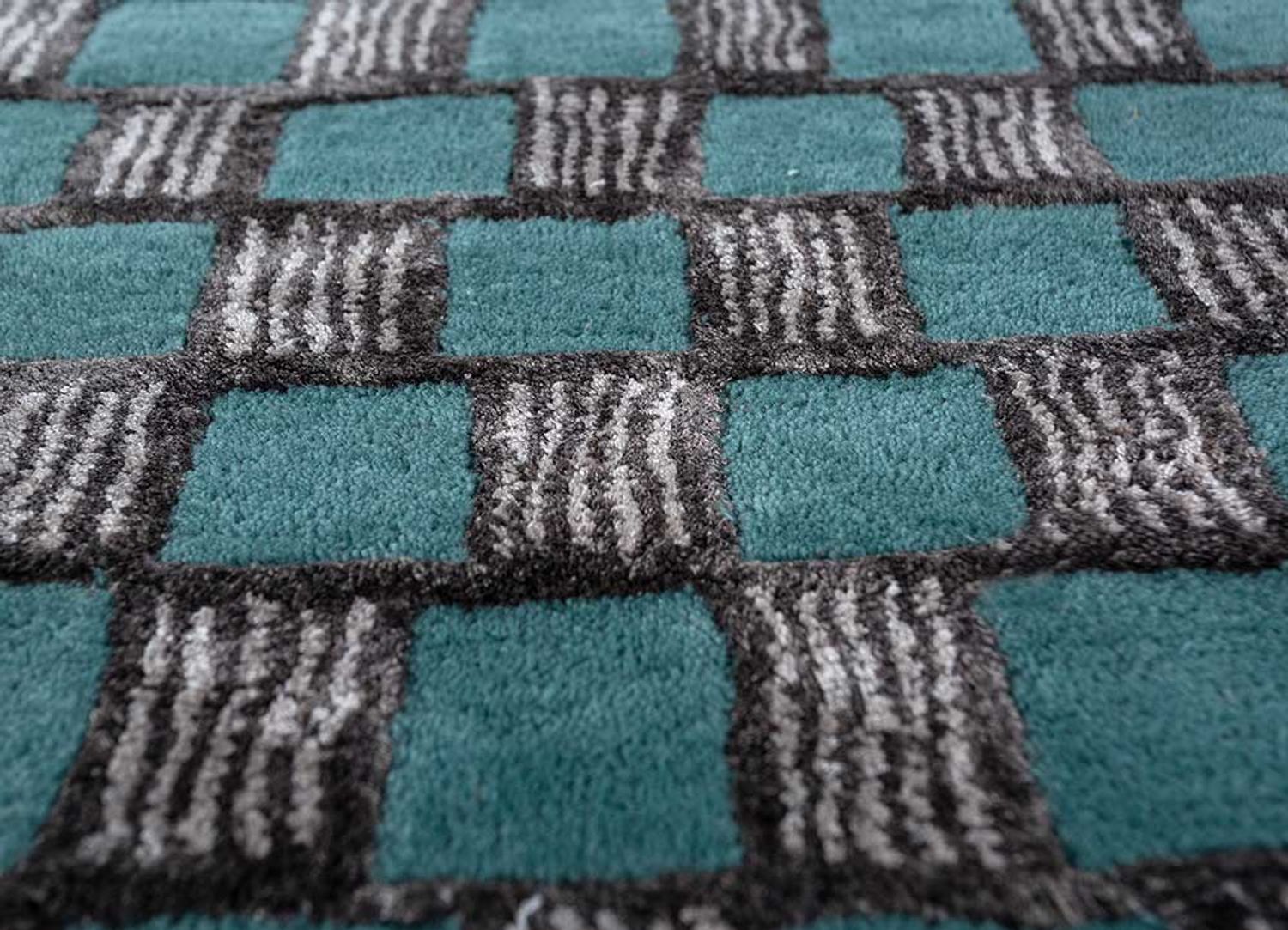 Alfombra de lana - 270 x 180 cm - azul oscuro