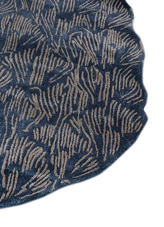 Vlněný koberec kulatý  - 120 x 120 cm - vícebarevné