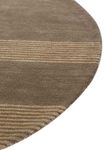 Wollteppich rund  - 120 x 120 cm - beige