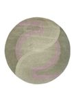 Tapis en laine ronde  - 180 x 180 cm - sable