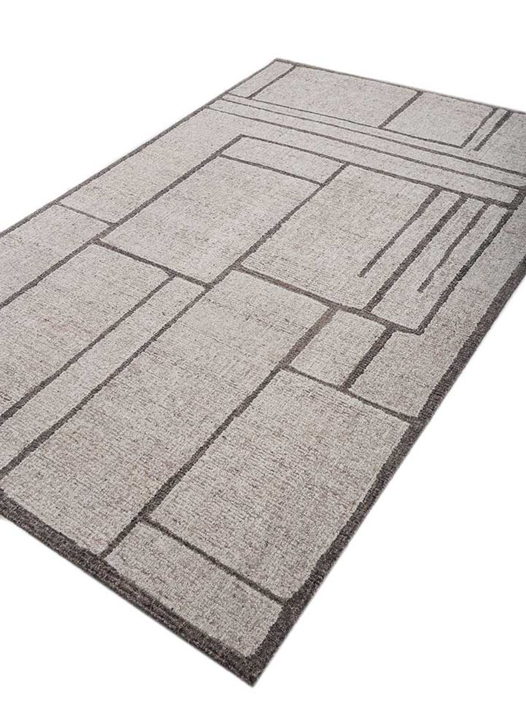 Alfombra de lana - 240 x 150 cm - beige